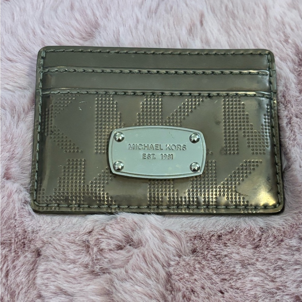 Michael Kors Metallic Card Holder